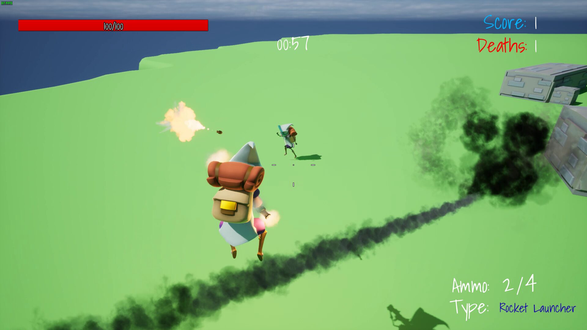 Blaster multiplayer gameplay